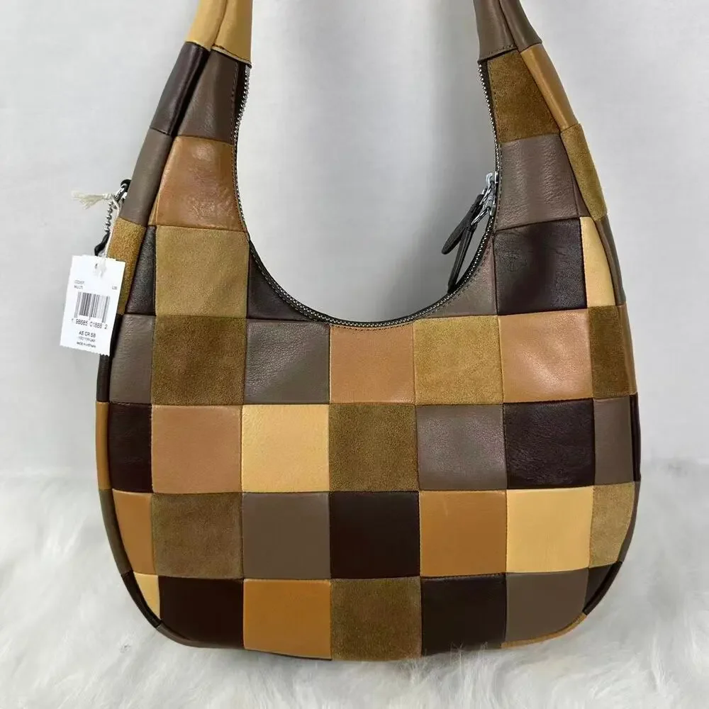 Coach Coachtopia Alter/Ego Crescent Shoulder Bag Leather Suede CCX57 Multi New